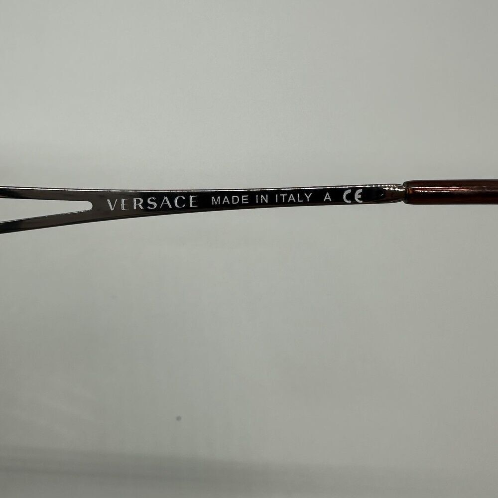 Versace MOD. 1117-B 1013 Eyeglasses Frames Only 51-17 135 Italy With Hard Case - Picture 8 of 11